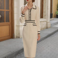 European And American French-inspired Chic Autumnal Long Shirt Dress For The Fashion-forward