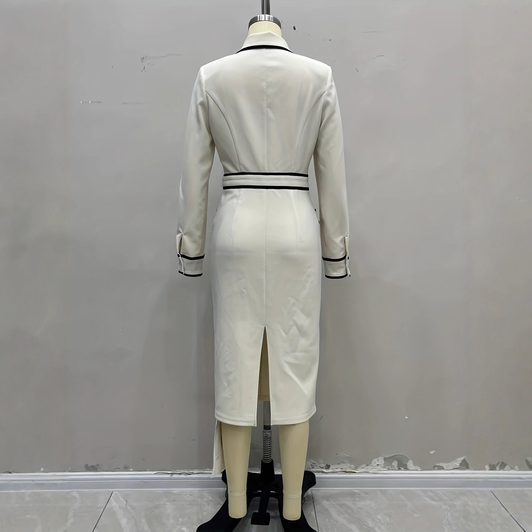 European And American French-inspired Chic Autumnal Long Shirt Dress For The Fashion-forward