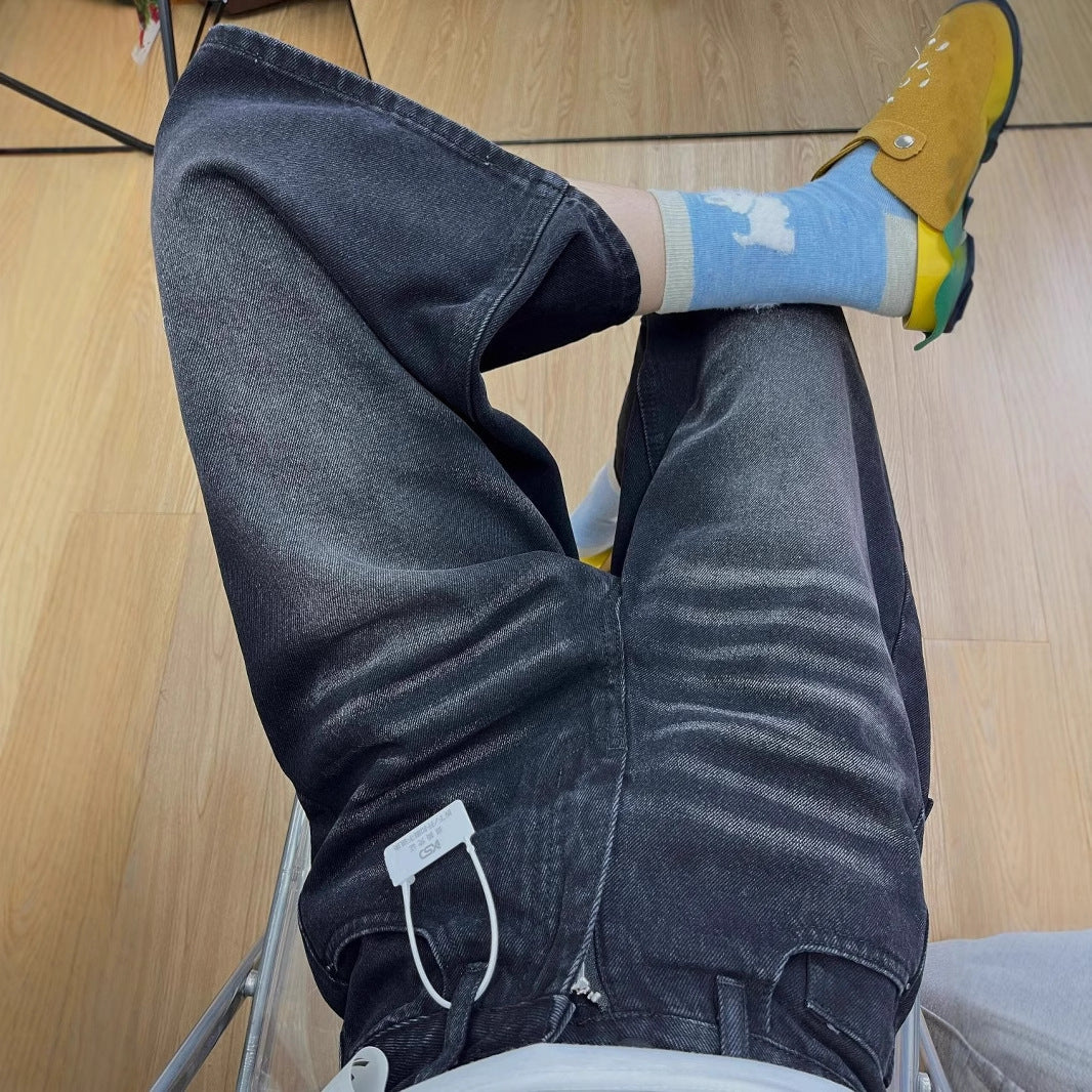 High-waisted Denim Capri Pants For Spring And Summer With A Retro Vibe